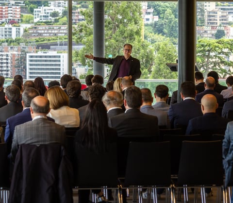 Thomas speaking in Lugano